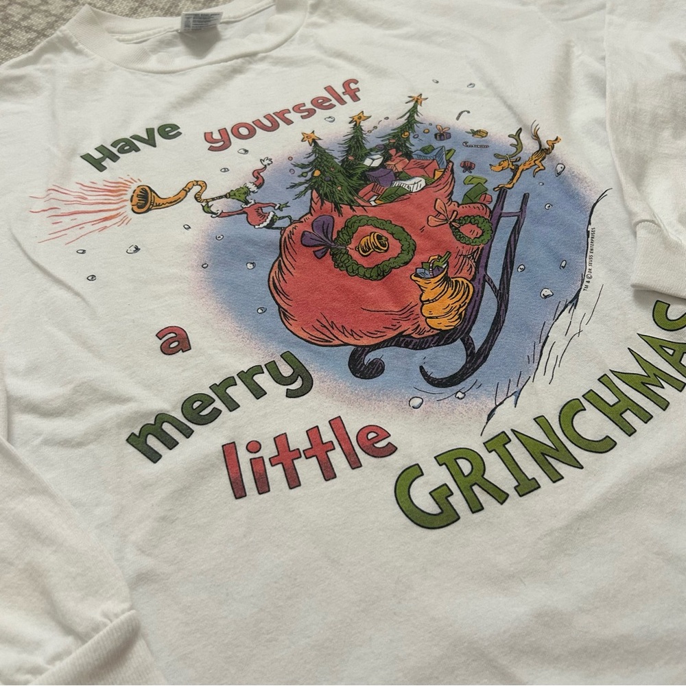 Grinch themed long sleeve tee - Picture 2 of 4